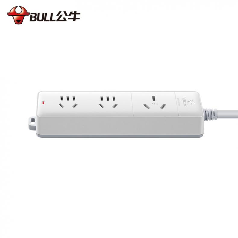 公牛（BULL） GN-405D 大功率16A插座 3m （单位：个） 3位无开关 