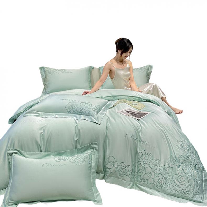 洁丽雅（Grace） JLY-YH227 新疆长绒棉刺绣四件套 安妮 200*230cm（单位：套）