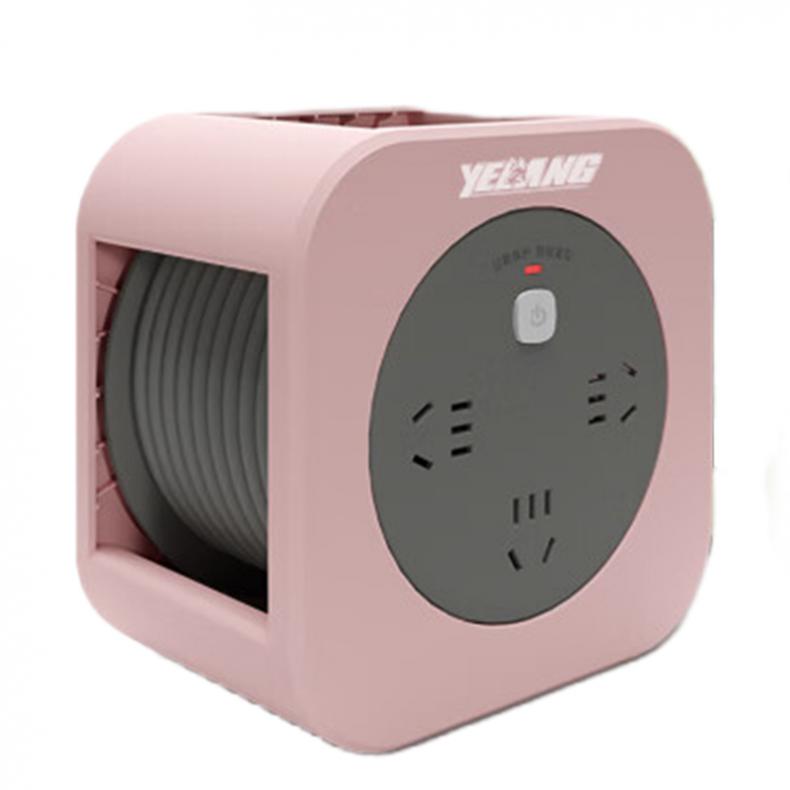 野狼 YL801 迷你电缆盘 RVV 3*1平方5米（单位：个） 千禧粉