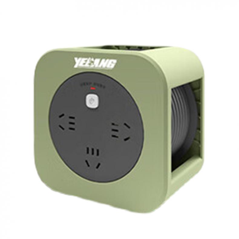 野狼 YL802 迷你电缆盘 RVV 3*1平方10米（单位：个） 意想绿