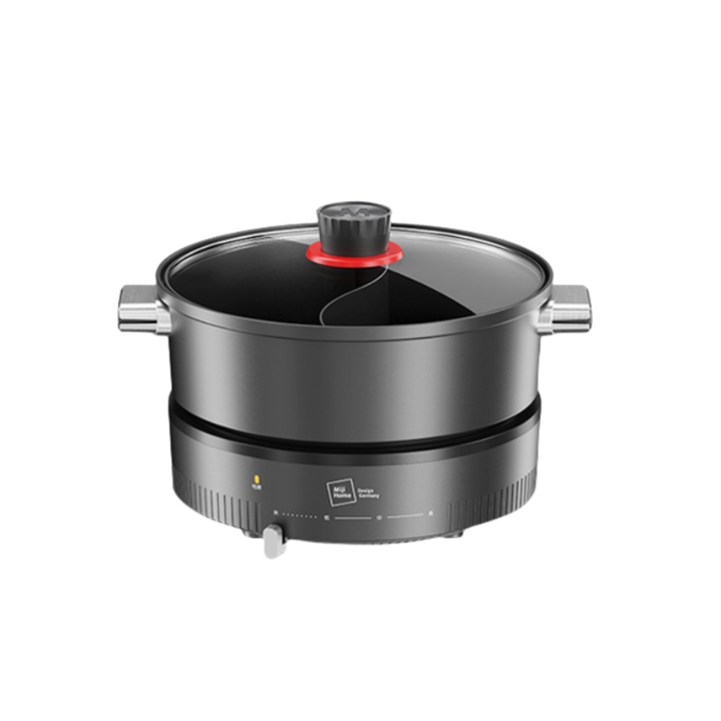米技（MIJI） EMP-L4501 多功能锅鸳鸯电火锅 4.5L（单位：台） 时尚灰