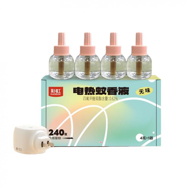 彩虹 FX5141 电热蚊香液套装 无味液4瓶+1直插器（单位：套）