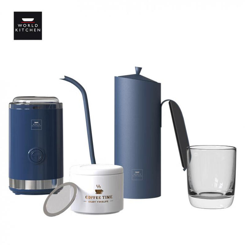 WORLD KITCHEN WK-MDJ1802/KZ 手冲磨豆组合 180W（单位：套） 蓝色