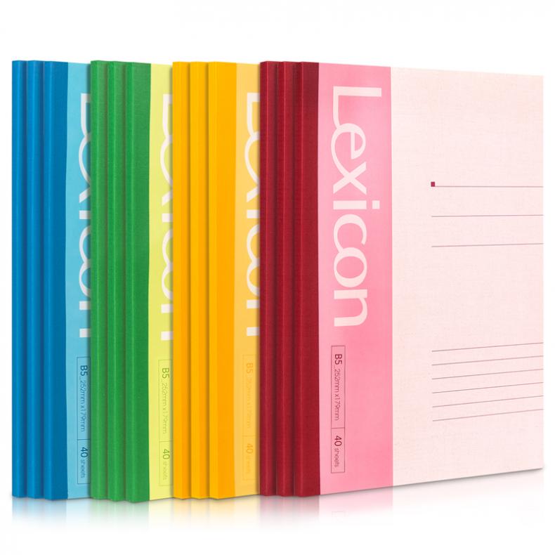 得力（deli） 7662 无线装订本 B5 40张 12本/包 （单位：包） 新老包装随机 混色