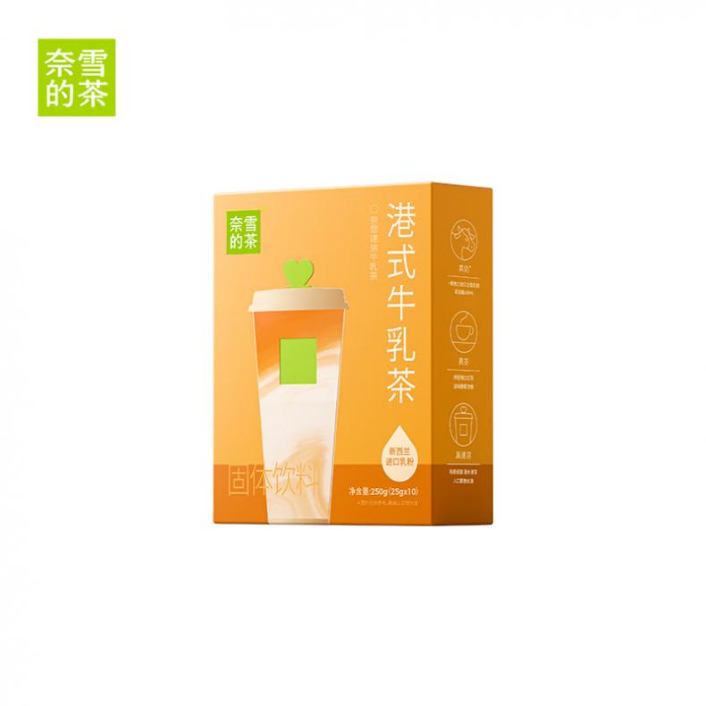 奈雪的茶 港式 速溶牛乳茶 25g/袋 10袋/盒 （单位：盒）  
