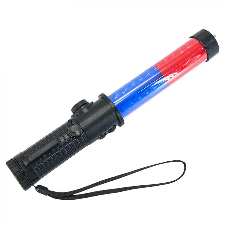 海斯迪克 HKT-241 红蓝交通指挥棒 充电款 29cm（单位：个）