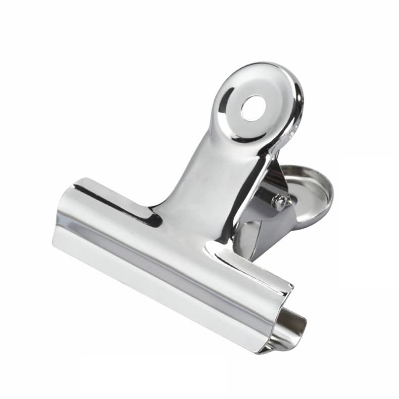 百利文（Bailiwen） B-C2104 镀镍圆形票据弹簧夹 38MM 12个/盒 （单位：盒） 金属银