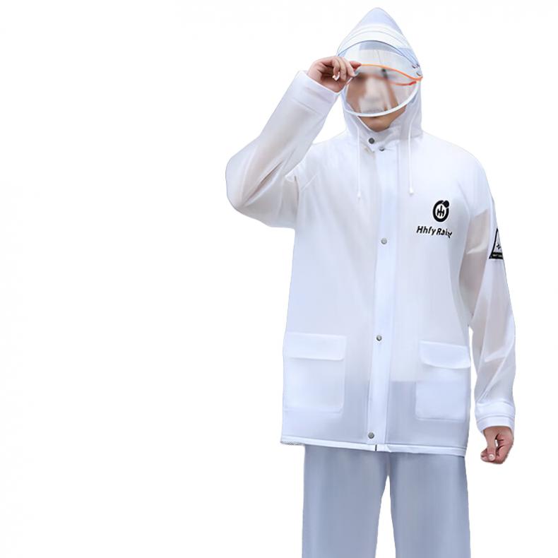 安赛瑞 300650 分体式雨衣雨裤套装 3XL（单位：套） 白色