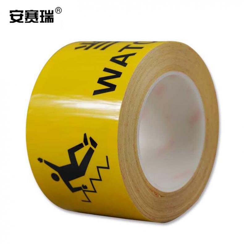 安赛瑞 11979 标识胶带 当心台阶 75mm*22m（单位：卷）