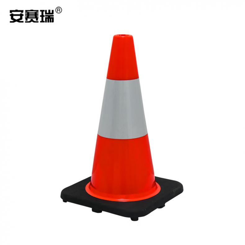 安赛瑞 14484 PVC反光路锥 45*27*27cm（单位：个） 红白