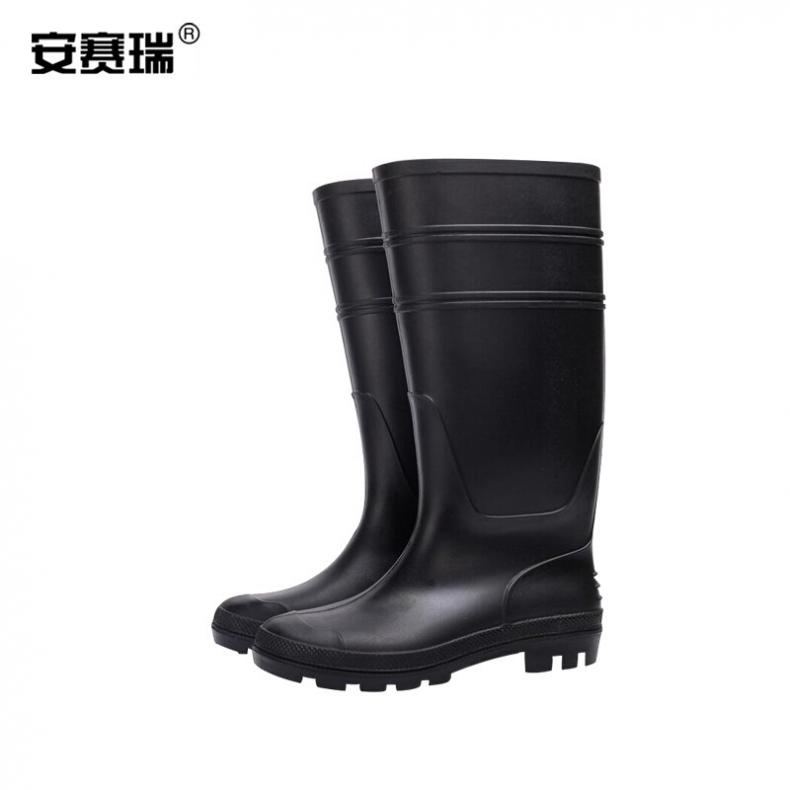 安赛瑞 13813 高筒雨鞋 41码（单位：双） 黑色