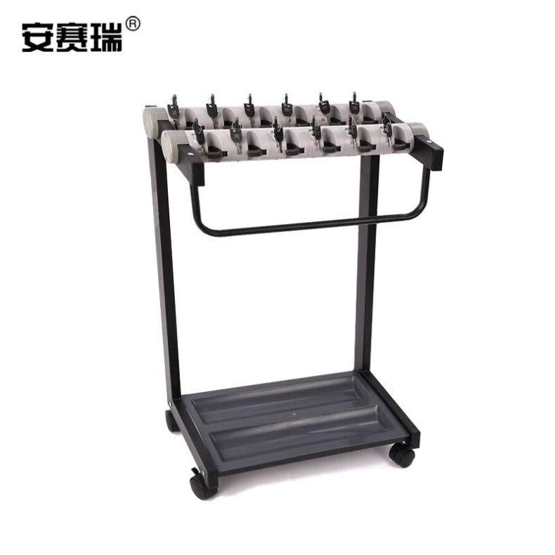 安赛瑞 14050 带锁雨伞架 12头（单位：个） 黑色