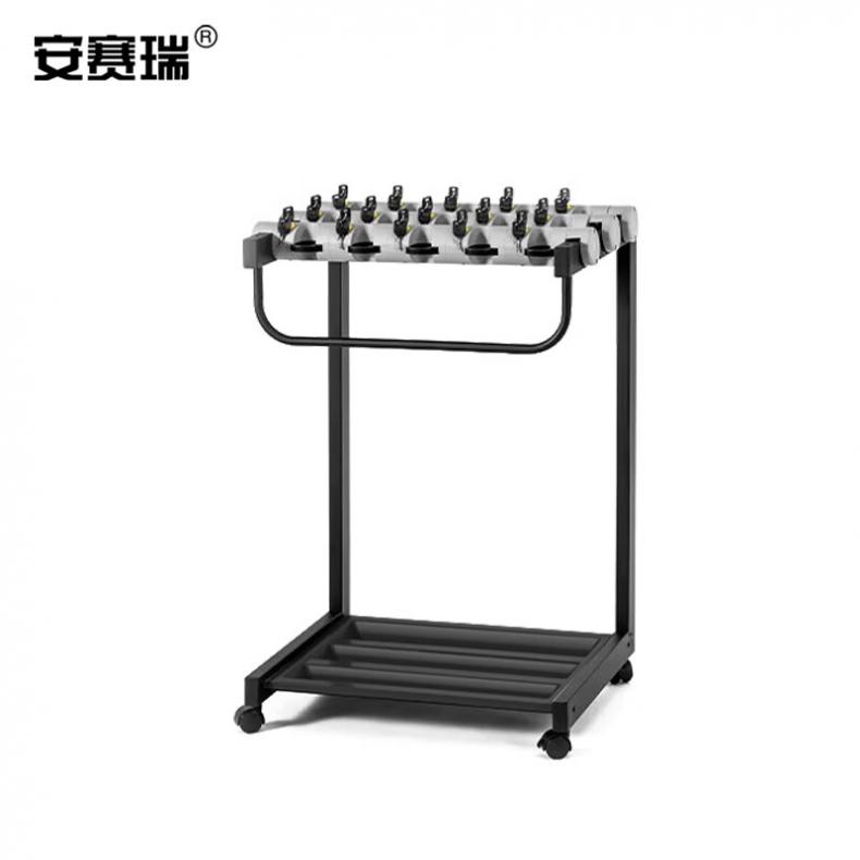 安赛瑞 14055 加高加大款带锁雨伞架 15头（单位：个） 黑色