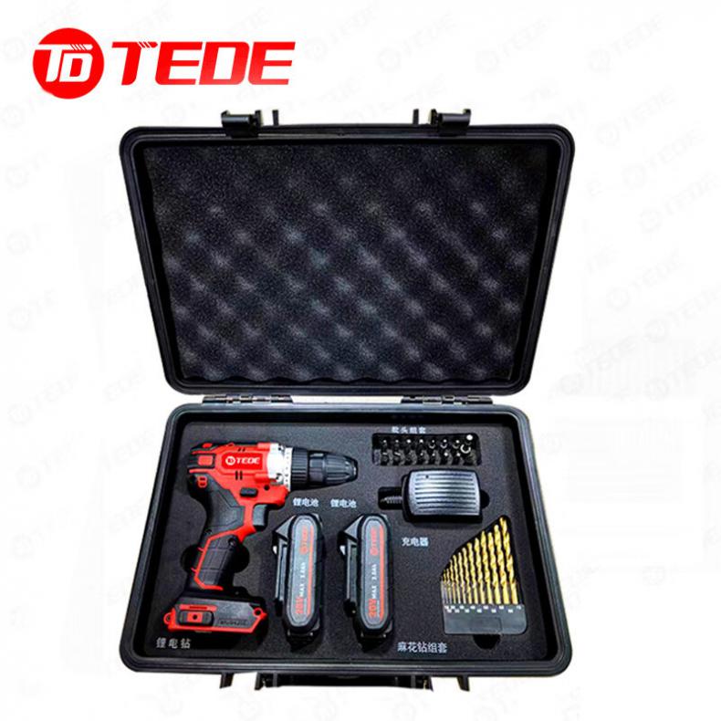 TEDE YD-5060 无刷充电式锂电电钻26件组套 两电一充 （单位：套）