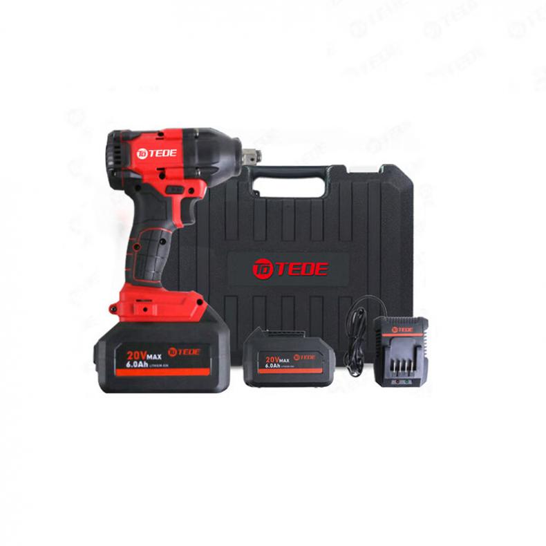 TEDE TE-6785 无刷充电式锂电电动扳手1/2寸 6.0Ah 两电一充 （单位：套）