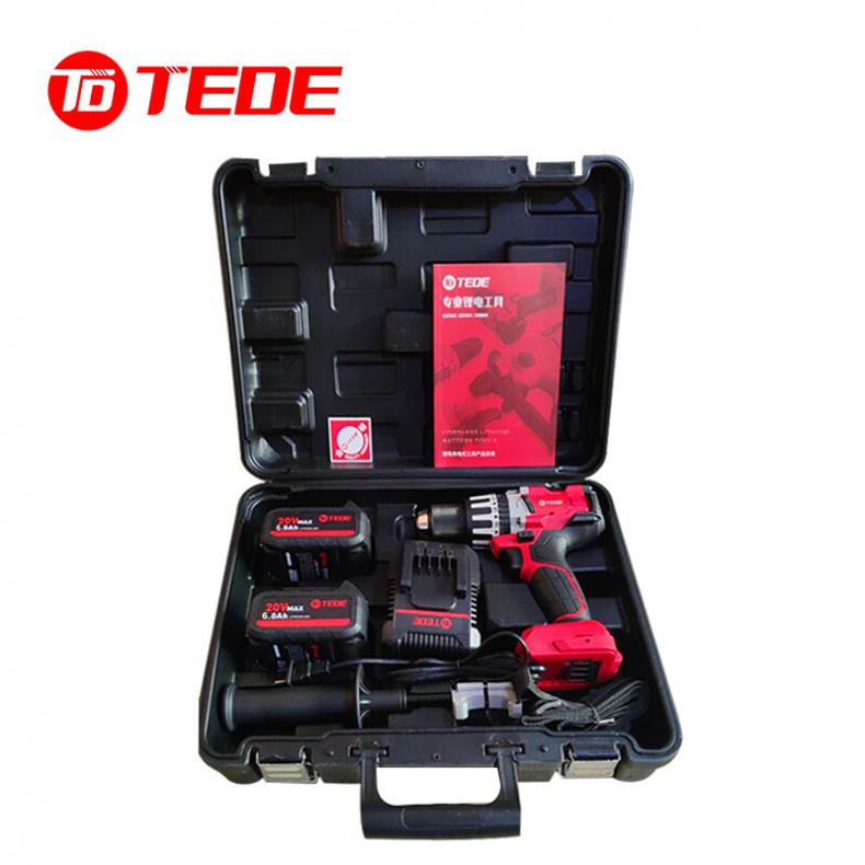 TEDE TE-5620 无刷双速充电式13mm 冲击钻/电钻/起子机 两电一充 （单位：套） 配色