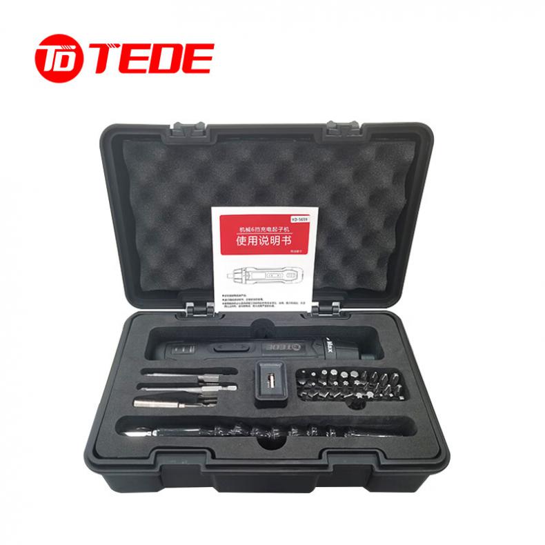 TEDE YD-5659 TEDE YD-5659 充电式41件套手自一体大扭力电动螺丝刀 2000mAh（单位：套） 2000mAh （单位：套）
