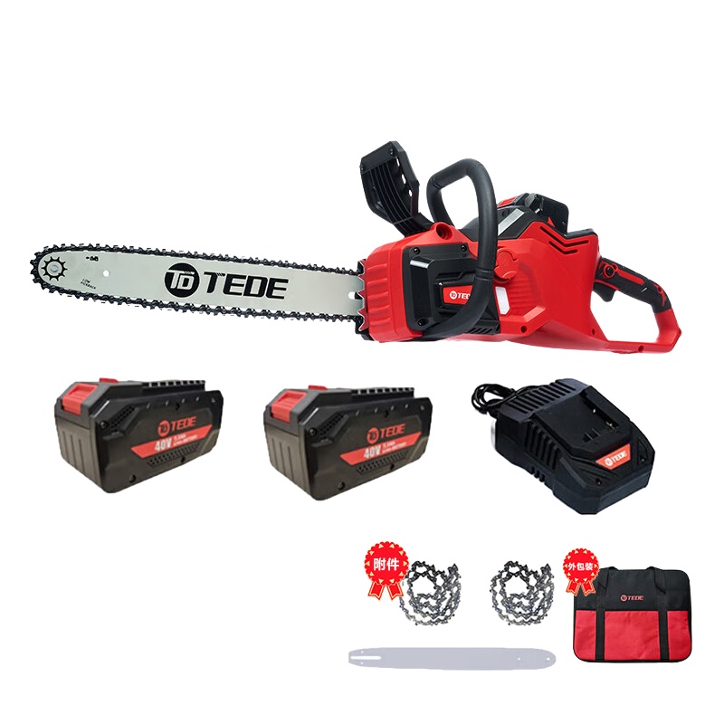 TEDE YD-5685 锂电电链锯 5.0Ah 两电一充 （单位：套） 配色