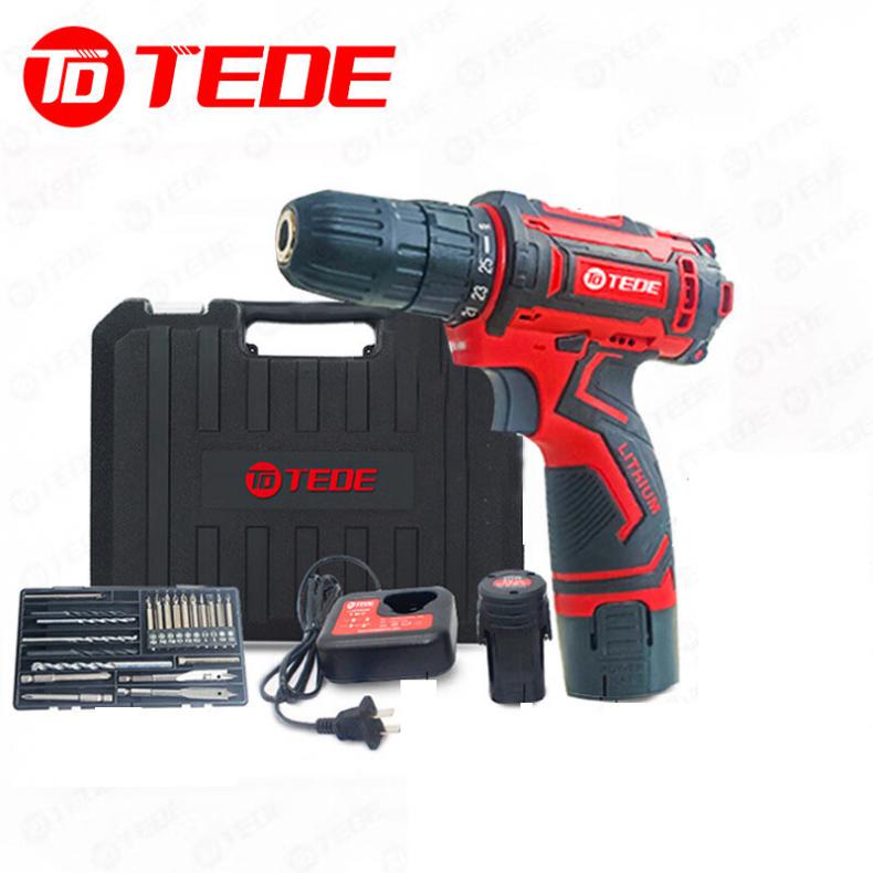 TEDE YD-6180 充电式16V无刷锂电钻29件套 两电一充 （单位：套）