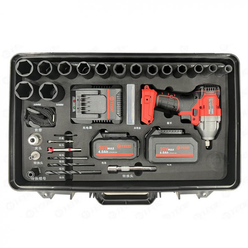 TEDE TE-7789 充电式电扳手 1/2寸38件套 两电一充 （单位：套）