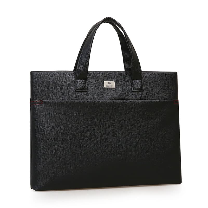 斯莫尔（SIMOER） SL-526A 皮革公文包 30*39*6cm （单位：个） 黑色