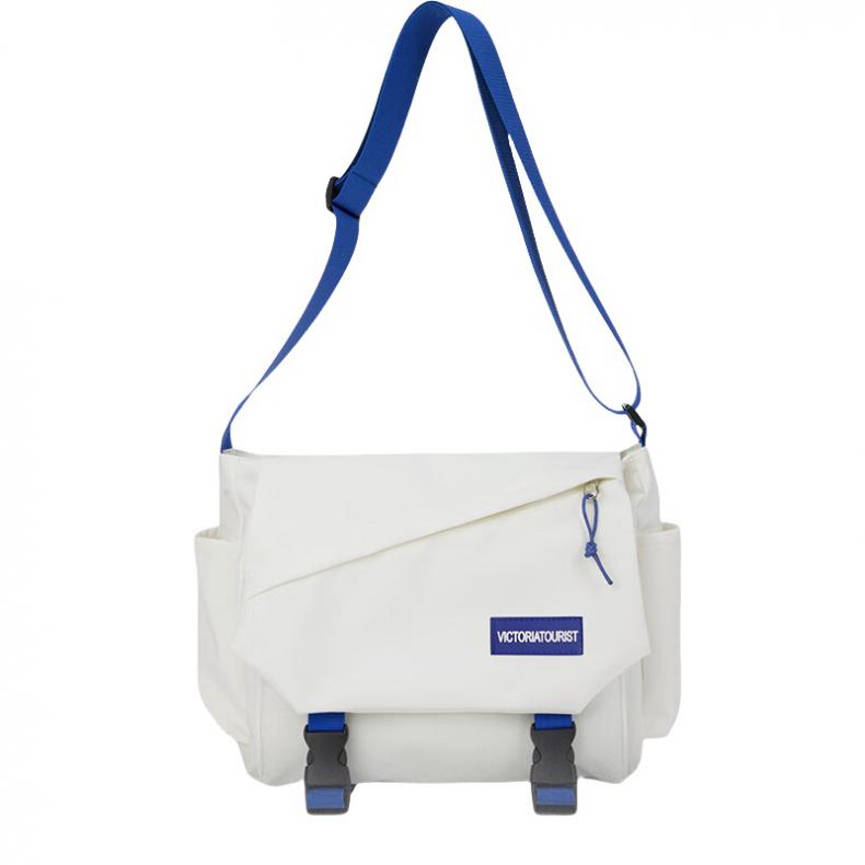 维多利亚旅行者（VICTORIATOURIST） V5067 轻便斜挎包 30*9*25cm （单位：个）  蓝白撞色 两个版本随机发