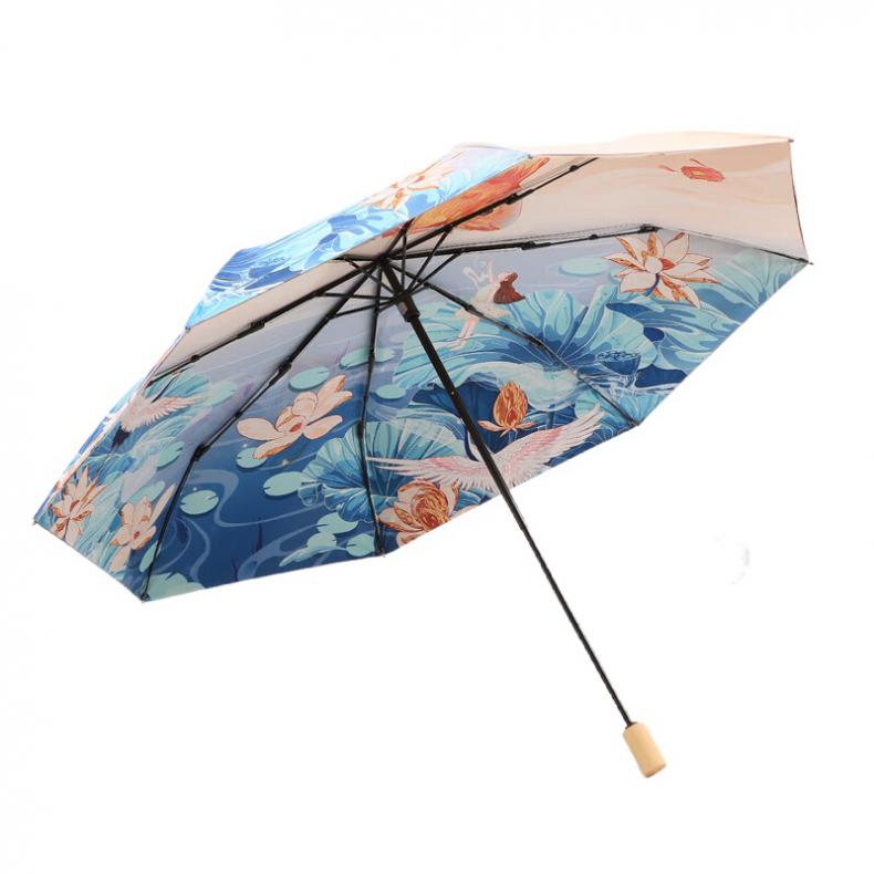 天堂 38043E 晴雨伞 55cm*8K （单位：把）  渔