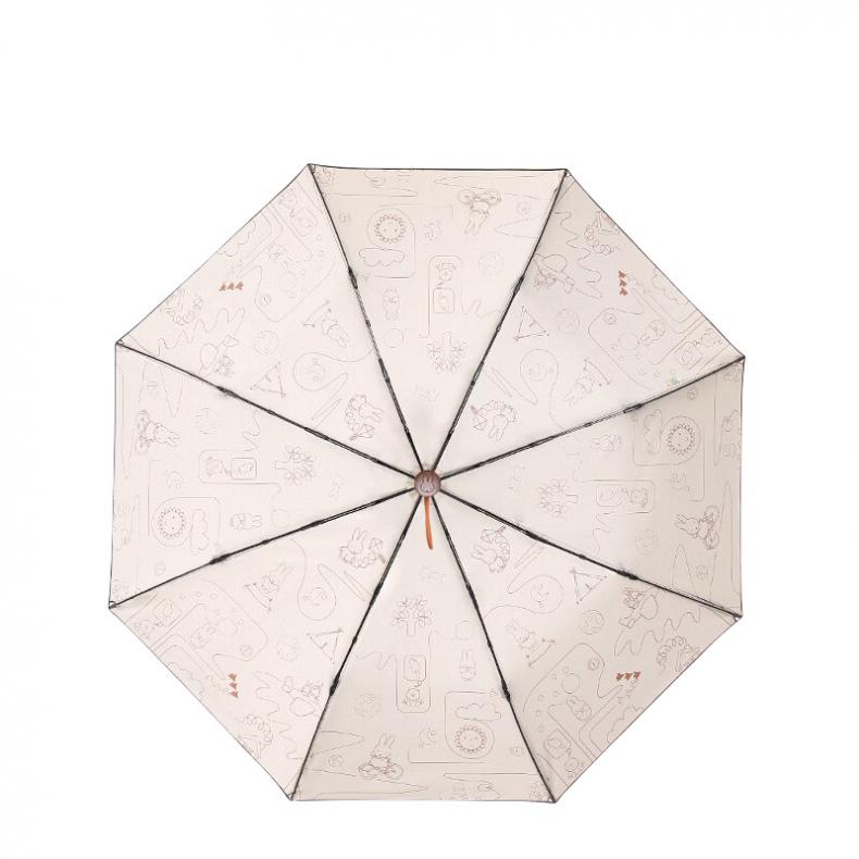 天堂 31161E米菲日记 三折晴雨伞 8骨 （单位：把）  