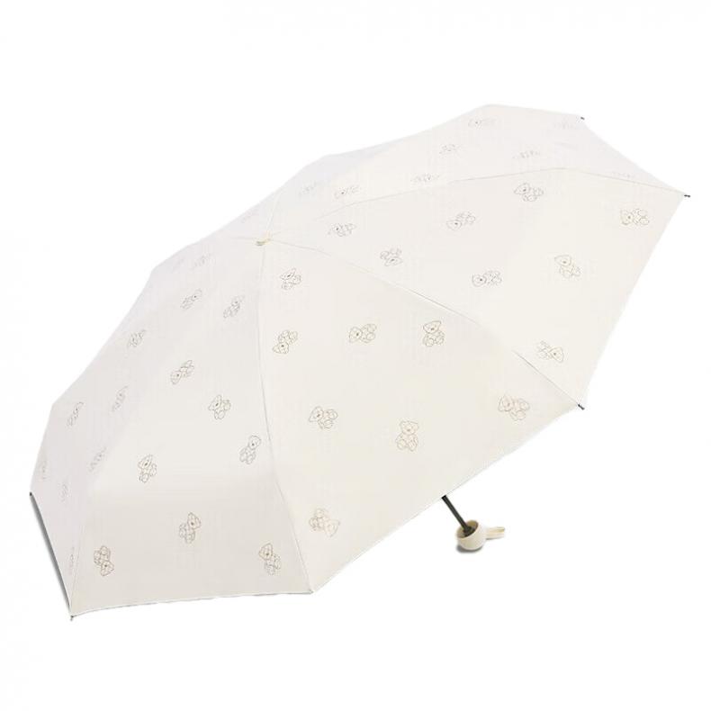 天堂 51133E 魔熊 五折晴雨伞 95cm 8骨 （单位：把）  颜色随机