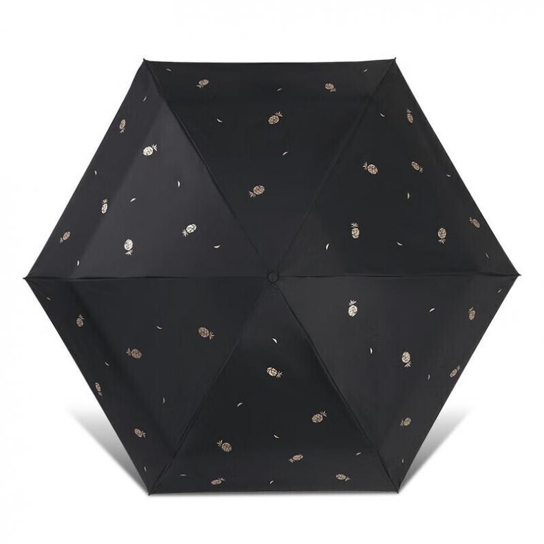 天堂 51113E 五折晴雨伞 6骨 （单位：把）  颜色随机