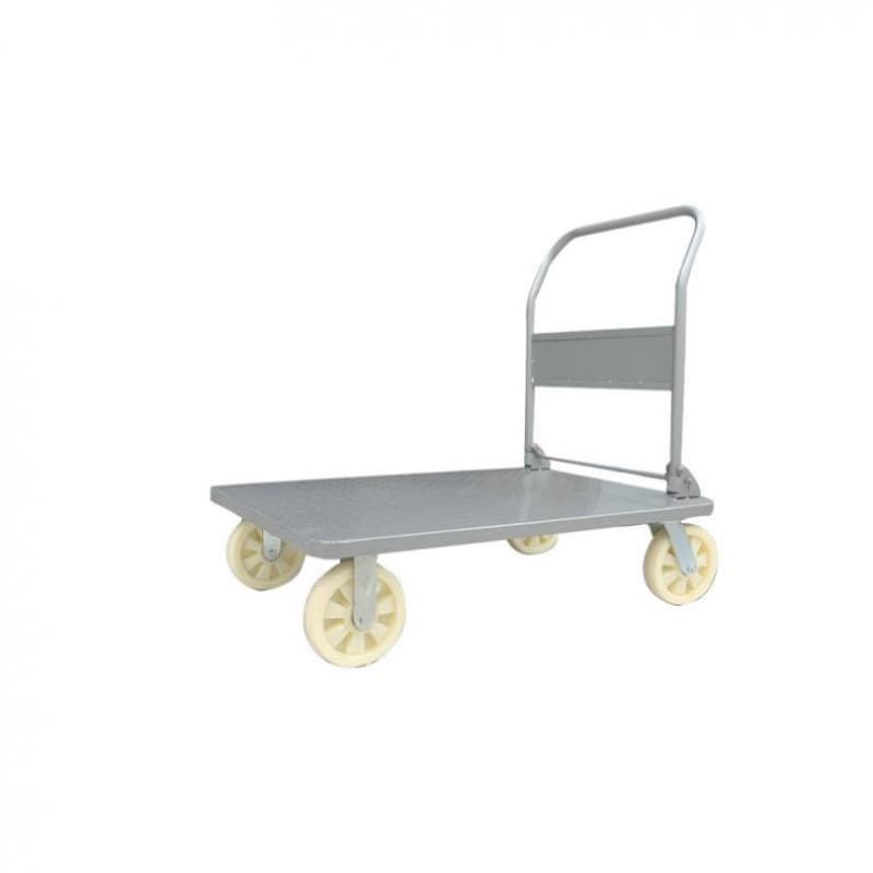 苏识 CZ6-80 重型平板手推车橡胶轮 80*120cm 载重1000kg （单位：个） 银色