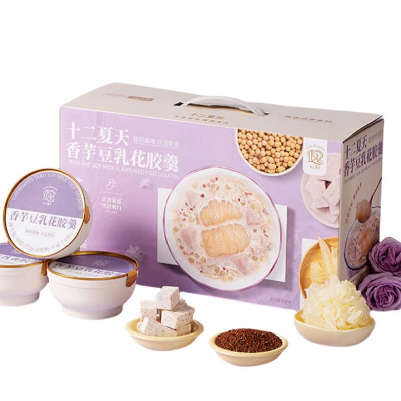 十二夏天 即食粥 香芋豆乳花胶羹 252g/碗 6碗/盒 （单位：盒）  