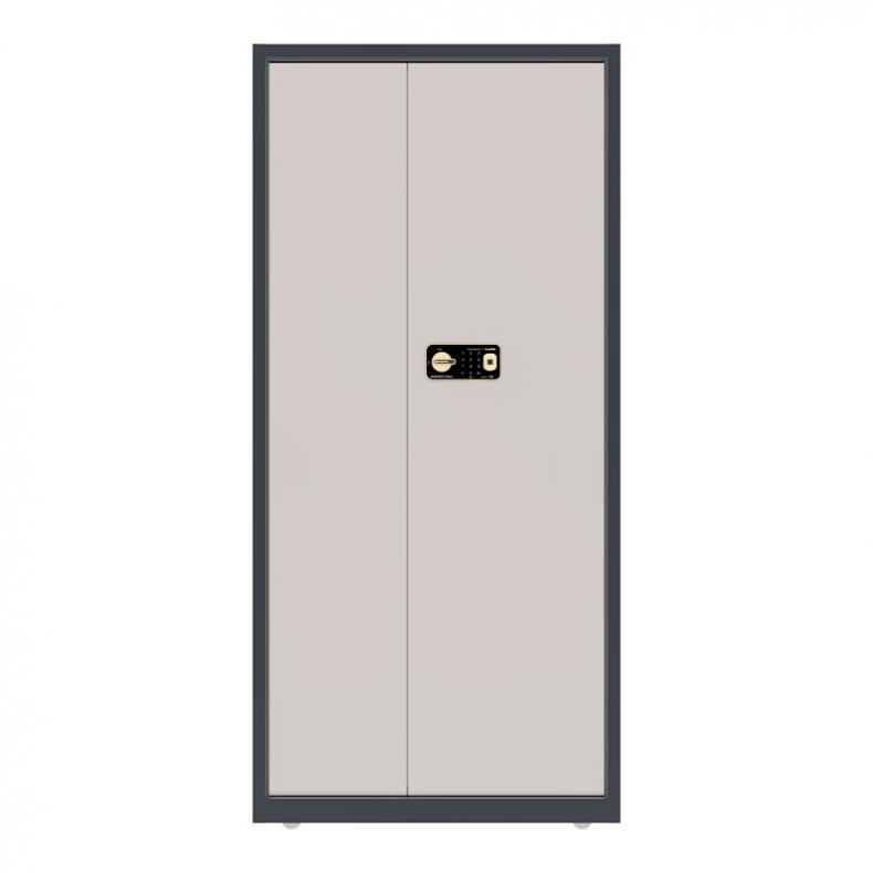 高保（GAOBAO） G208-GV2 指纹密码锁保密文件柜 通体柜双门带抽 1900*900*430mm （单位：个）  米白色+藏蓝色