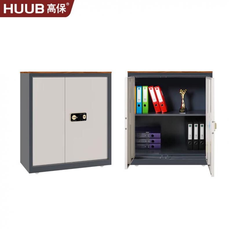 高保（GAOBAO） G208-GV1(L1D0) 指纹密码锁保密文件柜 半节柜两层无抽 1000*900*430mm （单位：个）  米白色+藏蓝色