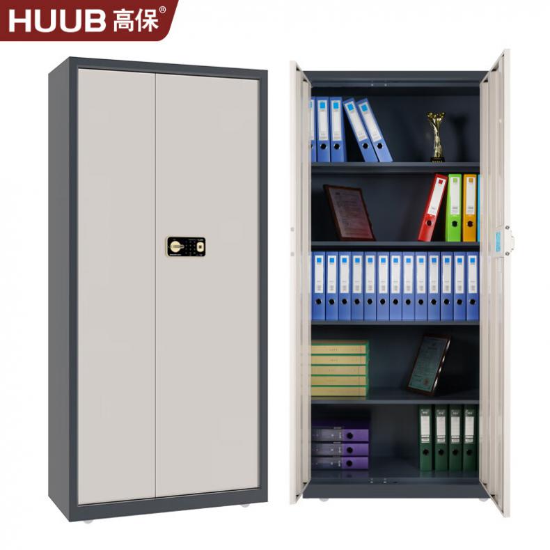 高保（GAOBAO） G208-GV2(L4D0) 指纹密码锁保密文件柜 通体柜五层无抽 1900*900*430mm （单位：个）  米白色+藏蓝色