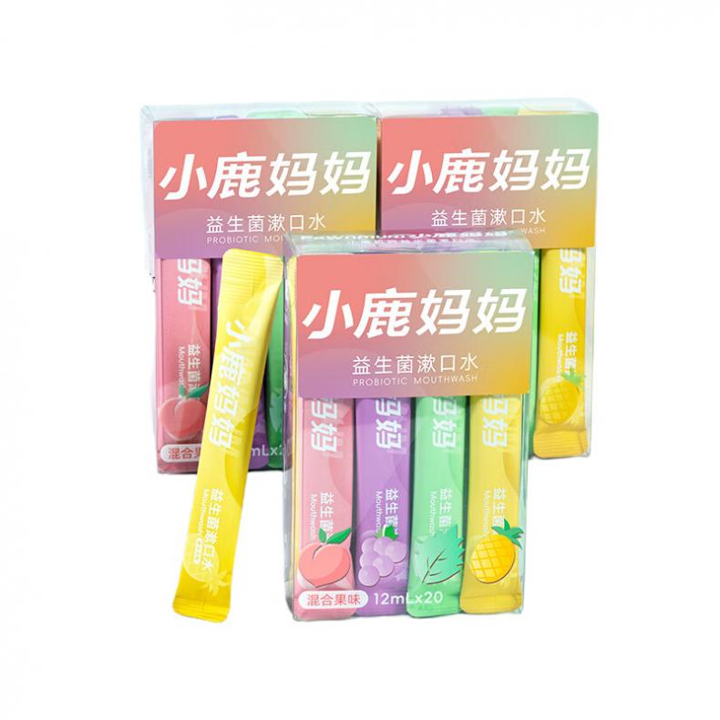 小鹿妈妈（FAWNMUM） 混合味 益生菌漱口水 20条/盒 3盒/组 （单位：组）  