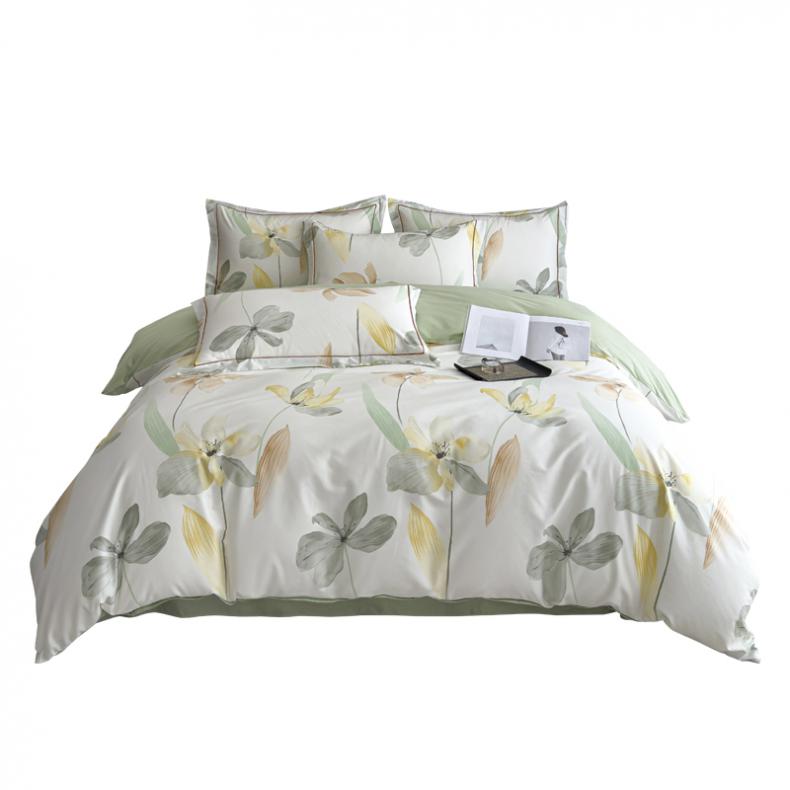 天琴 TQ-T166 空山新雨活性纯棉套件 床单245*250cm+被罩200*230cm+枕套48*74cm*2 （单位：套）  