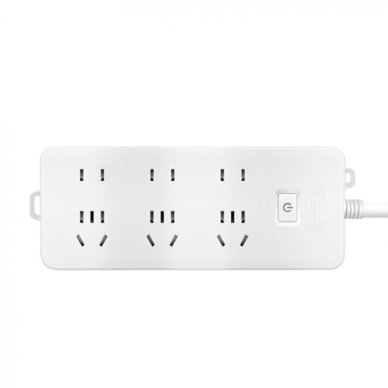 德力西（DELIXI） CD98J-LK3X3Z 3 CD98J-L系列排插 三位五孔+三位二孔 3米 （单位：个）  白色