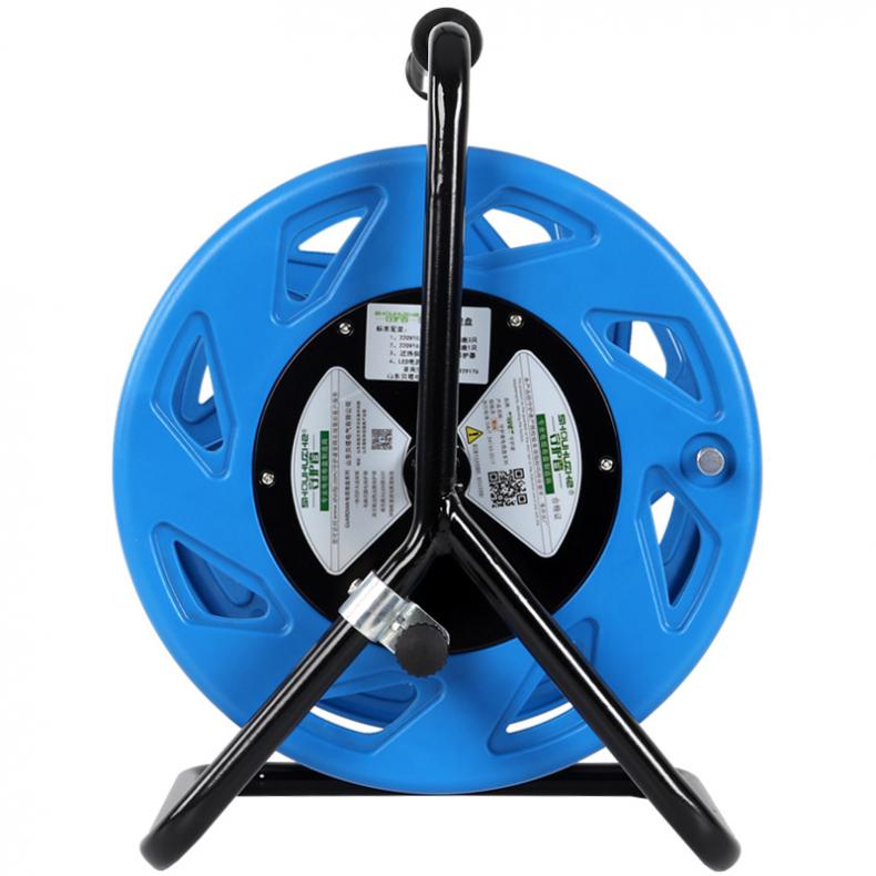 守护者（SHOUHUZHE） S3125G5C 移动电缆盘电源盘 400V-3*2.5+1*1.5mm²/50米 （单位：个） 400V25A/1位+400V16A/1位+250V10A/1位 新老版本随机发货 蓝色