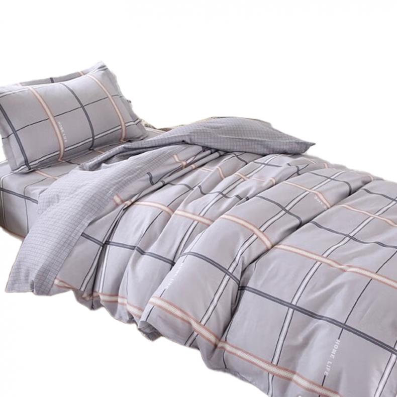 悠梦嘉居 YJ-1038 全棉三件套 被套155*210cm/床单160*210cm/枕套48*74cm （单位：套）  巴曼格灰