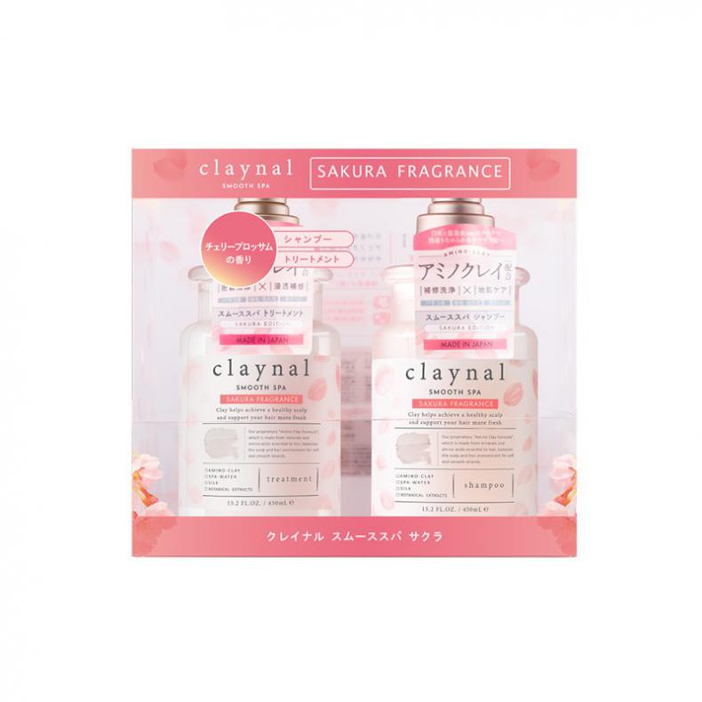 蓬派（CLAYNAL） 氨基酸 樱花香氛洗护套装 450ml+450ml （单位：套）  