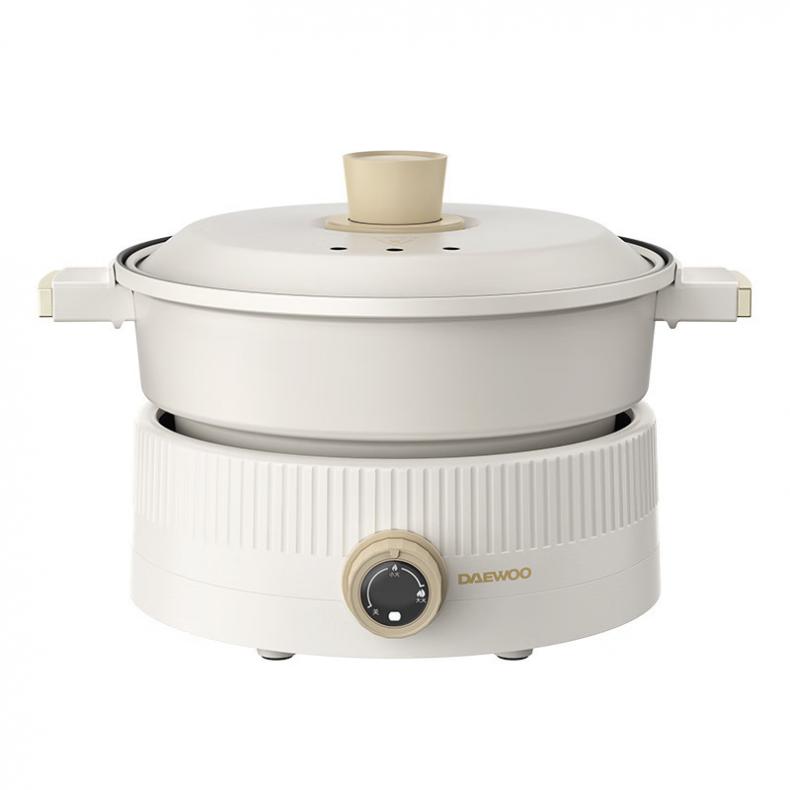 大宇（DAEWOO） S18 分体式电火锅 3.5L （单位：台）  奶糖白