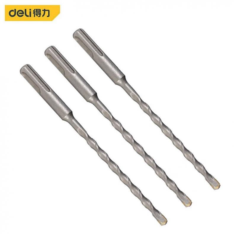 得力（deli） DL-Y12160 电锤圆柄两坑两槽钻头 12*160mm （单位：支）  