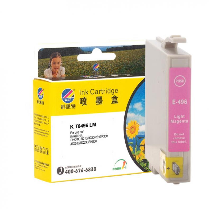 科思特（KST） K T0496 LM 墨水 20ml （单位：个） 适用爱普生R210 230 310 350 RX510 630 650 浅红