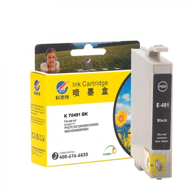 科思特（KST） K T0491 BK 墨水 20ml （单位：个） 适用爱普生R210 230 310 350 RX510 630 650 黑色