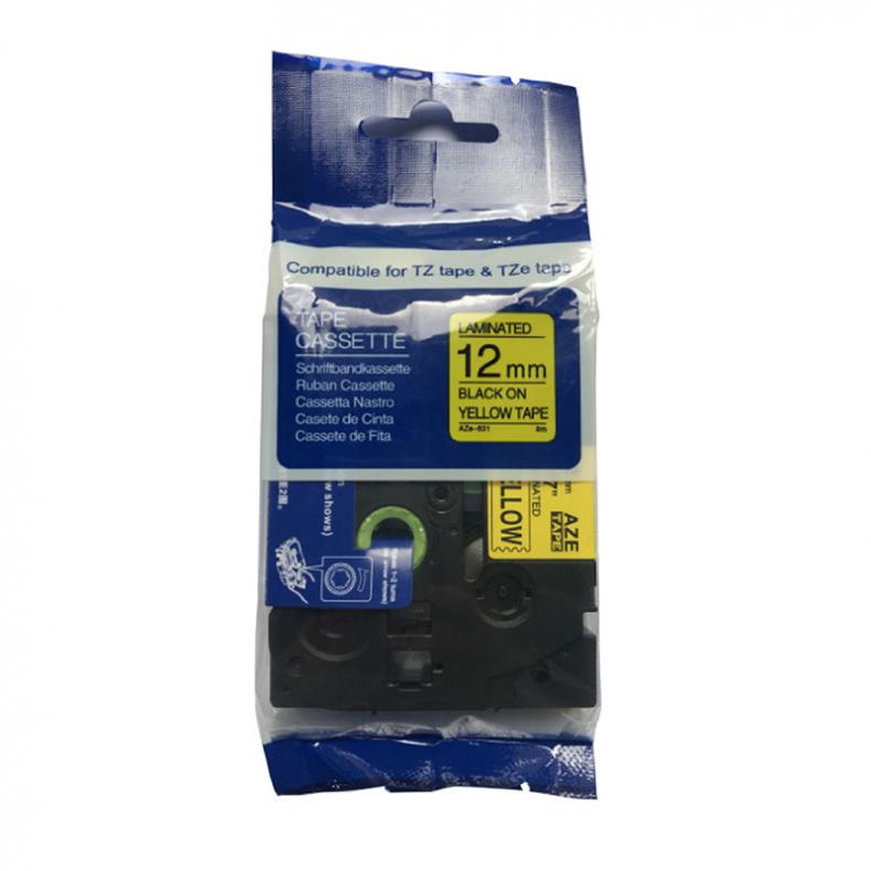 艾普莱（Axplor） AH-YBL12 覆膜色带 12mm*8m （单位：卷） 黄底黑字