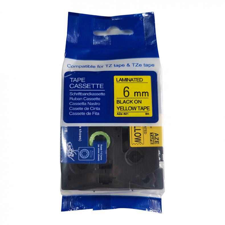 艾普莱（Axplor） AH-YBL06 覆膜色带 6mm*8m （单位：卷） 黄底黑字