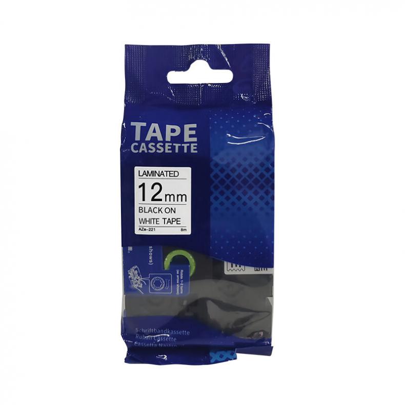 艾普莱（Axplor） AH-WBL12 覆膜色带 12mm*8m （单位：卷） 白底黑字