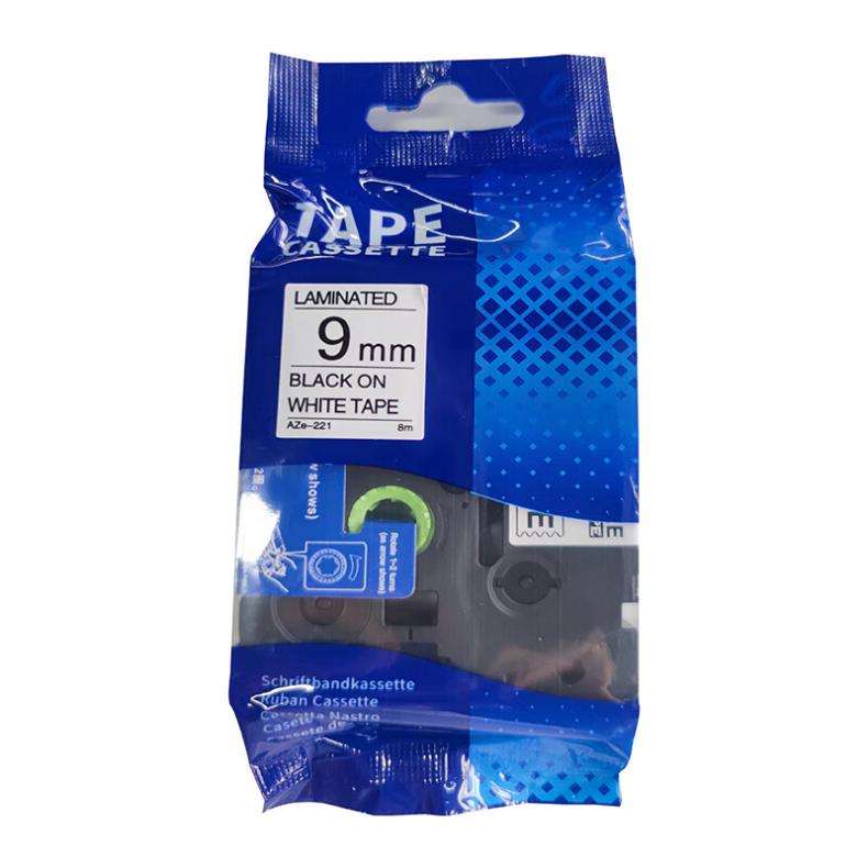 艾普莱（Axplor） AH-WBL09 覆膜色带 9mm*8m （单位：卷） 白底黑字