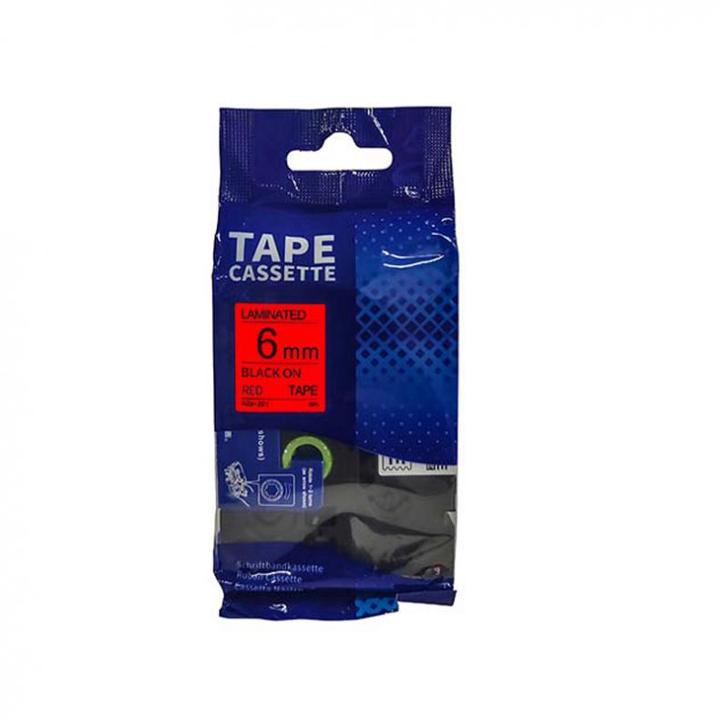 艾普莱（Axplor） AH-RBL06 覆膜色带 6mm*8m （单位：卷） 红底黑字